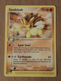 Pokemon Sandslash 21/100 Ex Sandstorm NM See Pictures - Image 1