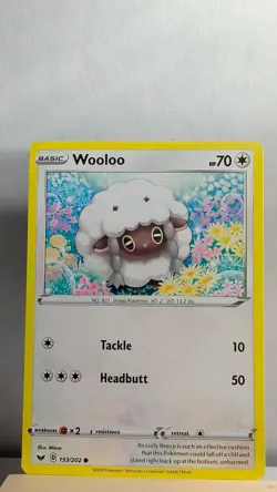 Wooloo [LP] - Pokemon TCG Sword & Shield Base 153/202 [Common] - Image 1