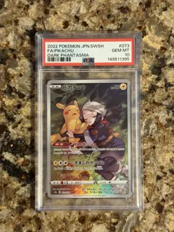 Pokemon Dark Phantasma Pikachu 073/071 PSA 10 GEM MINT Full Art Character Rare - Image 1