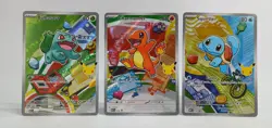 Pokemon First Partner Illustration Collection Series 1 Kanto Gen 1 Starters Set+ - Image 1