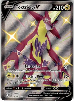 Toxtricity V SV112/SV122 Shining Fates Shiny Vault Pokemon NM Fast Ship - Image 1