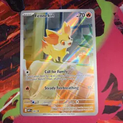 Pokemon Fennekin 080 Chaos Rising Promo Illustration Rare NM - Image 3