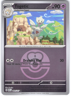 Togetic 081/217 Love Ball Reverse Ascended Heroes NM Pokemon TCG - Image 1