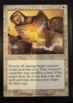 Chain Of Silence - Onslaught - Magic The Gathering MTG Card - Image 1