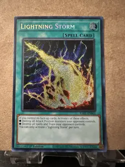*** LIGHTNING STORM *** SECRET RARE 1ST EDITION RA01-EN061 MINT/NM YUGIOH! - Image 1