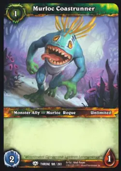 World of Warcraft TCG Murloc Coastrunner - Throne of the Tides 188/263 - Image 1