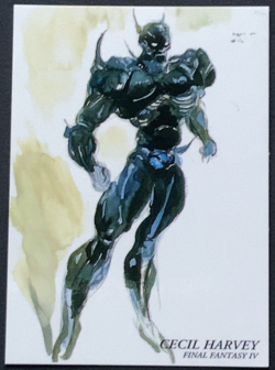 Cecil Harvey Dark Knight 028 Final Fantasy 4 Art Museum Card Square Japanese - Image 1