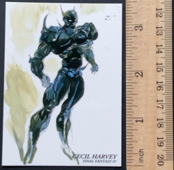 Cecil Harvey Dark Knight 028 Final Fantasy 4 Art Museum Card Square Japanese - Image 2