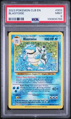 Pokemon - PSA 9 MINT Blastoise 003 CLB ENGLISH Trading Card Classic - Image 1
