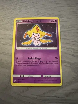 Pokemon TCG Shining Jirachi Holo Rare Card 42/73 Shining Legends Series - Image 1