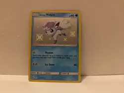Pokemon TCG Alolan Vulpix SV8/SV94 Hidden Fates Baby Shiny Vault Holo Rare Card - Image 1