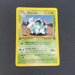 Nidorina 40/64 Jungle 1st Edition 1999 Pokemon Card - LP - Image 1