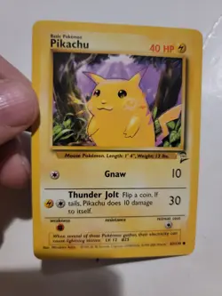 Pikachu 58/102 Base Set 1999-2000 Pokemon Card WOTC Vintage Nintendo - Image 1