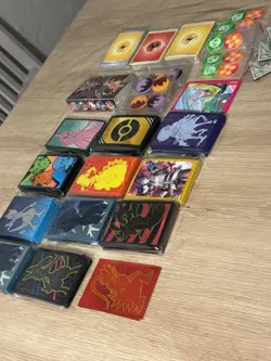 Card Sleeves LOT - 13 Different sets (3 Sealed Energy Packs+Vstar+ Mini Binder + - Image 3