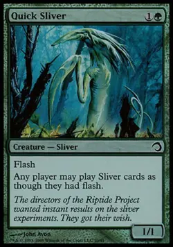 Quick Sliver -Foil Light Play MTG Premium Deck Series: Slivers - Image 1