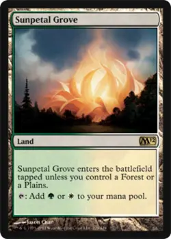 Sunpetal Grove -Foil Medium Play MTG Magic 2012 Core Set - Image 1