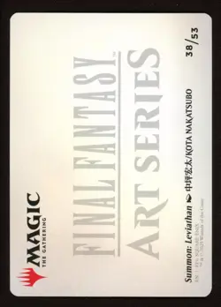 Leviathan 38/53 Gold-Stamped Signature Final Fantasy Art Series MTG Magic FF NM - Image 2