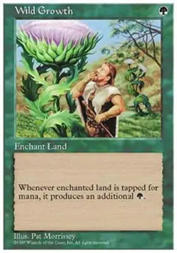 Wild Growth - Light Play MTG 5th Edition - Image 1