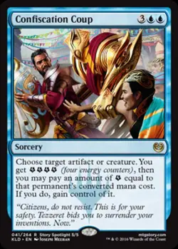 Confiscation Coup - Light Play MTG Kaladesh - Image 1