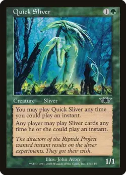 2x Quick Sliver Legions HP MTG - Image 1