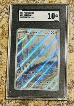 2023 POKEMON EN-151 ILLUSTRATION RARE #181 DRAGONAIR SGC 10 - Image 1