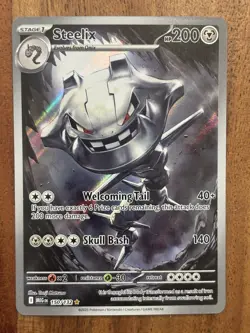 Pokemon Steelix 150/132 Me01: Mega Evolution Illustration Rare NM - Image 1