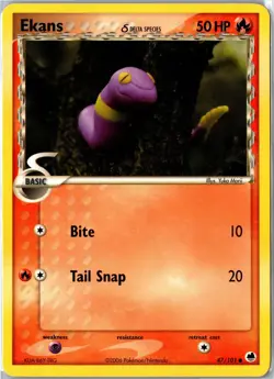 Ekans Dragon Frontiers 47/101 2006 Common Moderately Played - Image 1