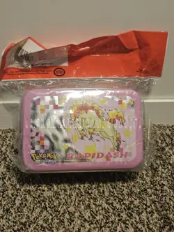 Vintage Pokemon Storage Tin Box Rapidash Metal 2000 New Sealed Nintendo - Image 2