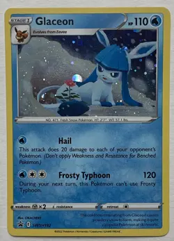 Pokemon TCG Glaceon SWSH192 Cosmos Holo LP - Image 1