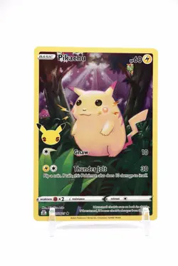 2021 Pokemon Celebrations 25th Pikachu 5 /25 Full Art Illustration rare Holo - B - Image 1