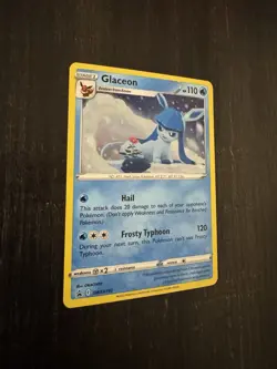 Pokemon TCG Glaceon SWSH192 Sword & Shield Promo Cosmos Holo (LP) SWIRL 🌀 - Image 3