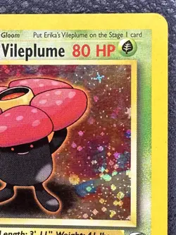 2000 Erika's Vileplume #5/132 Holo LP+ Rare Pokemon Gym Heroes WOTC - Image 3