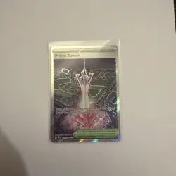 Prism Tower 111/086: Chaos Rising Stadium Reverse Holo Full Art. NM Pokemon - Image 1