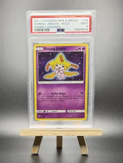 2017 POKEMON SHINING JIRACHI HOLO #42 SUN & MOON SHINING LEGENDS PSA 9 - Image 1