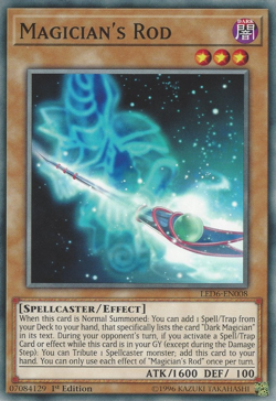 Magician's Rod LED6-EN008 1st ED Yu-Gi-Oh! - Image 1