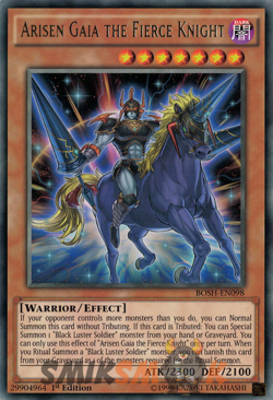 Arisen Gaia the Fierce Knight BOSH-EN098 1st ED Yu-Gi-Oh! - Image 1