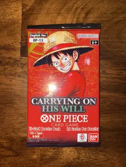 (VERY HEAVY)🔥💰 25.90g One Piece Carrying On His Will OP-13 Booster Pack SEALED - Image 3