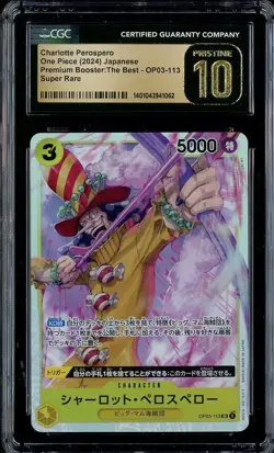2024 One Piece JPN Premium OP03-113 CHARLOTTE PEROSPERO Super Rare CGC 10 PRIST - Image 1