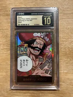 One Piece CGC Pristine 10 DON!! Gol.D.Roger OP13 Carrying On His Will Japanese - Image 1