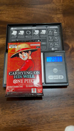(HEAVY) 🔥 25.87g One Piece Carrying On His Will OP-13 Booster Pack SEALED - Image 2
