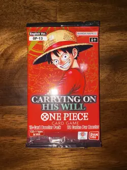 (HEAVY) 🔥 25.87g One Piece Carrying On His Will OP-13 Booster Pack SEALED - Image 3