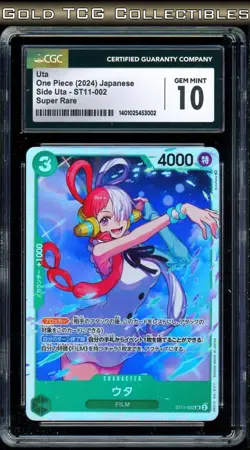 CGC 10 ⭐ One Piece Uta SR ST11-002 Side Deck Promo Japanese - Image 1
