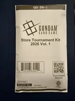 Gundam Card Game Store Tournament Kit 2026 Vol 1 English SEALED - Image 1