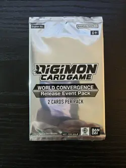 7x Digimon Card Game World Convergence Release Event Pack (Pre Release) - Image 2