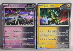 Pokemon Temporal Forces Holo Rare Future Card Lot Iron Valiant & Iron Thorns NM - Image 1