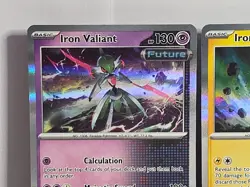 Pokemon Temporal Forces Holo Rare Future Card Lot Iron Valiant & Iron Thorns NM - Image 2
