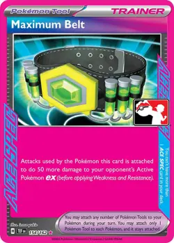 Maximum Belt (Ace Spec) - 154/162 - Prize Pack Series Cards - NM - Image 1