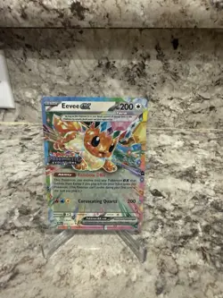 Eevee EX 075/131 Stamped Promo Prismatic Evolutions Pokemon Card NM - Image 1