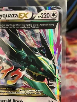 Pokemon TCG M Rayquaza EX Holo Card 76/108 Roaring Skies Ultra Rare LP - Image 3