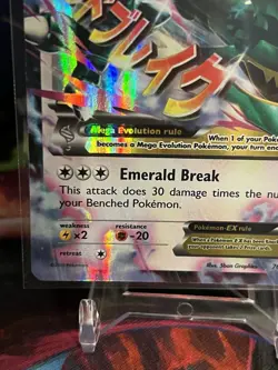 Pokemon TCG M Rayquaza EX Holo Card 76/108 Roaring Skies Ultra Rare LP - Image 5